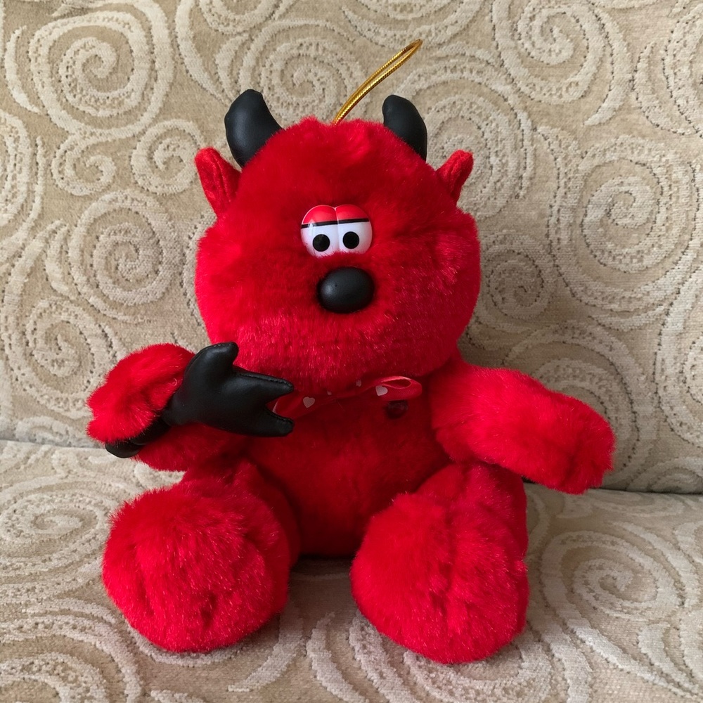 Red Devil Valentine Plush 7”